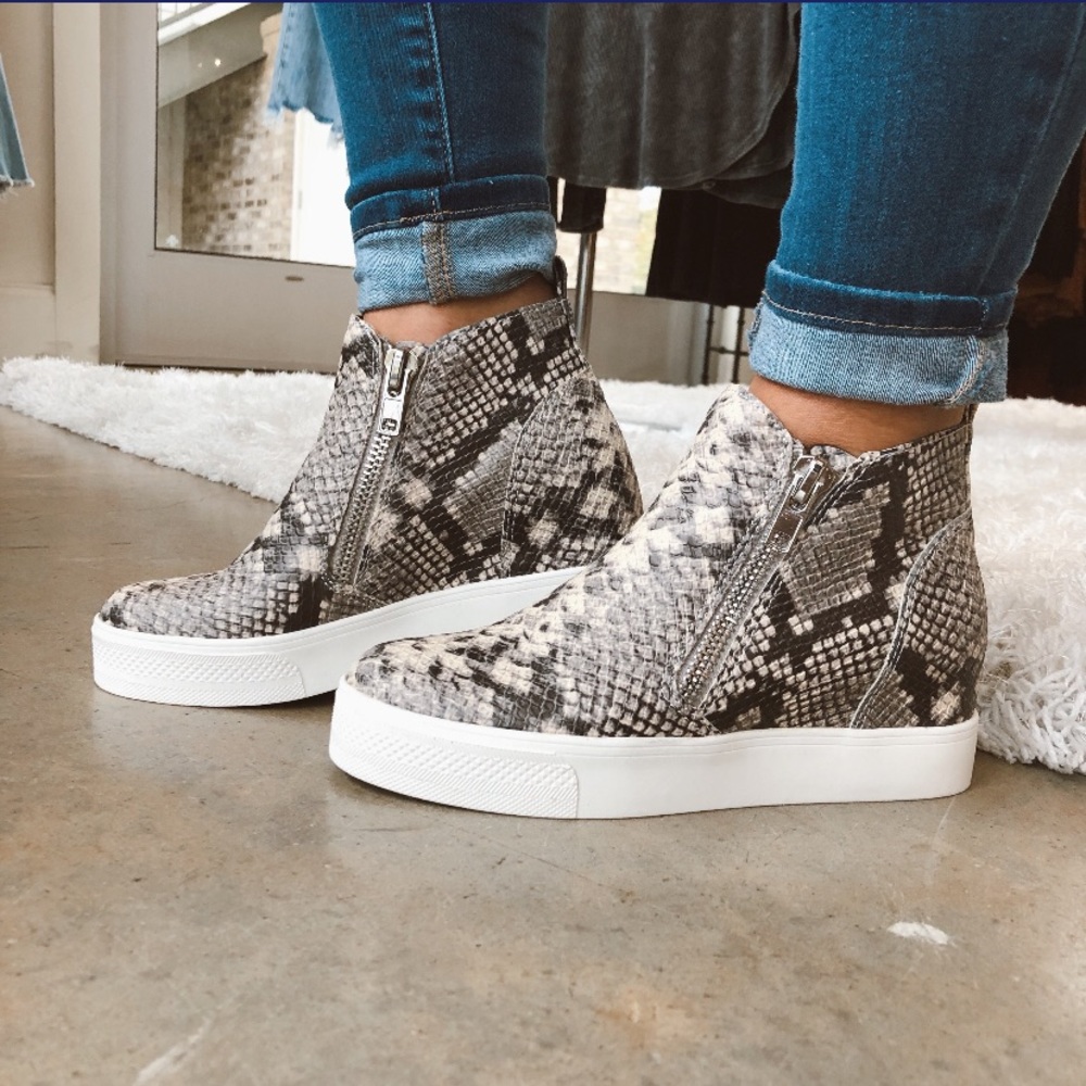 Steve Madden Snakeskin Wedgie
